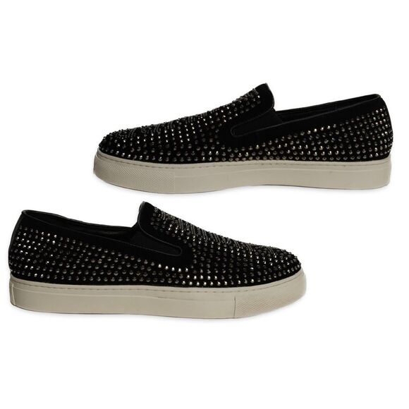 Philipp Plein Fight Club Black Studded Men's Slip-on Loafers Shoes Euro 43 - Picture 2 of 6